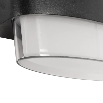 Μοντέρνα επιτοίχια απλίκα LED kelvo® EMPIRE 12W 1260lm 4500K IP65 μαύρο ματ 18.5x9x12cm