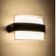 Μοντέρνα επιτοίχια απλίκα LED kelvo® EMPIRE 12W 1260lm 4500K IP65 μαύρο ματ 18.5x9x12cm