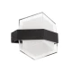 Μοντέρνο επιτοίχιο φωτιστικό LED kelvo® EMPIRE 12W 1200lm IP65 θερμό λευκό 2700K μαύρο ματ 18.5x10x17.5cm
