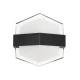 Μοντέρνο επιτοίχιο φωτιστικό LED kelvo® EMPIRE 12W 1200lm IP65 θερμό λευκό 2700K μαύρο ματ 18.5x10x17.5cm