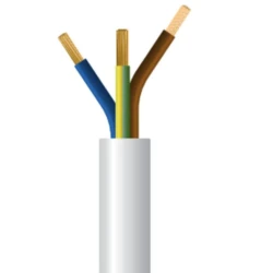 Καλώδιο εύκαμπτο ρεύματος 4x2,5mm² H05VV-F σε λευκό χρώμα (50m/roll)