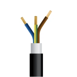 Καλώδιο ρεύματος 3x4mm² J1VV-U NYY μαύρο μονωμένο εξωτερικών εγκαταστάσεων (J1VV-U 3G4 μαύρο)