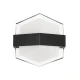 Επιτοίχια απλίκα LED kelvo® EMPIRE 12W 1260lm IP65 φυσικό λευκό 4500K διφωτο μαύρο ματ 18.5x10x17.5cm