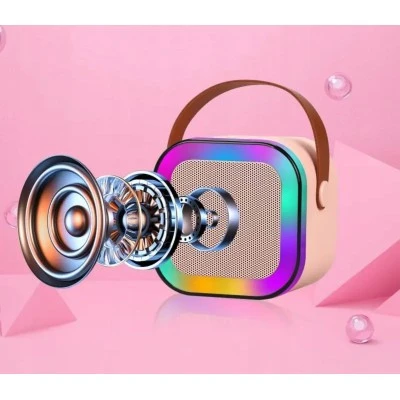 Ηχείο bluetooth Karaoke RGB με 2 μικρόφωνα BLOW με εμβέλεια bluetooth έως 10m & χρόνος αναπαραγωγής ΄΄εως 1,5-2 ώρες