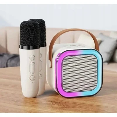 Ηχείο bluetooth Karaoke RGB με 2 μικρόφωνα BLOW με εμβέλεια bluetooth έως 10m & χρόνος αναπαραγωγής ΄΄εως 1,5-2 ώρες