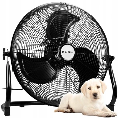 Ανεμιστήρας δαπέδου 45cm 200W BLOW μαύρο με ρυθμιζόμενη γωνία 3 ταχύτητες 