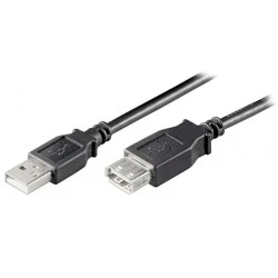 Καλώδιο USB A αρσενικό - USB A 2.0 θηλυκό 0.3m ιδανικό για χρήση σε τηλεοράσεις Καλώδιο USB A αρσενικό - USB A 2.0 θηλυκό 0.3m ιδανικό για χρήση σε τηλεοράσεις