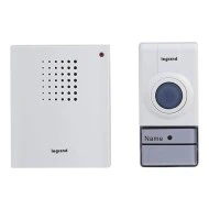 Kit ασύρματου κουδουνιού Legrand Essential 80dB με 32 μελωδίες εμβέλειας 50m στεγανό IP44
