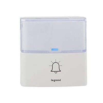 Συμπληρωματικό μπουτόν κουδουνιού λευκό Legrand Serenity εμβέλειας 200m στεγανό IP54