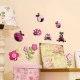 Διακοσμητικά αυτοκόλλητα 3 επιπέδων Pink Ladybugs M 30x30cm Διακοσμητικά αυτοκόλλητα 3 επιπέδων Pink Ladybugs M 30x30cm