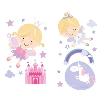 Διακοσμητικά αυτοκόλλητα τοίχου Happy Fairies ML 70x21.5cm από βινύλιο Διακοσμητικά αυτοκόλλητα τοίχου Happy Fairies ML 70x21.5cm από βινύλιο