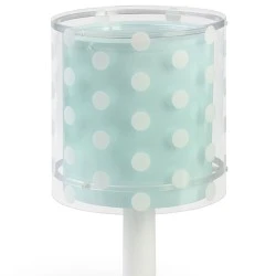 Φωτιστικό κομοδίνου Dots Green E14 220V–240V διπλού τοιχώματος από διάφανο πολυπροπυλένιο αντοχής