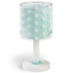 Φωτιστικό κομοδίνου Dots Green E14 220V–240V διπλού τοιχώματος από διάφανο πολυπροπυλένιο αντοχής