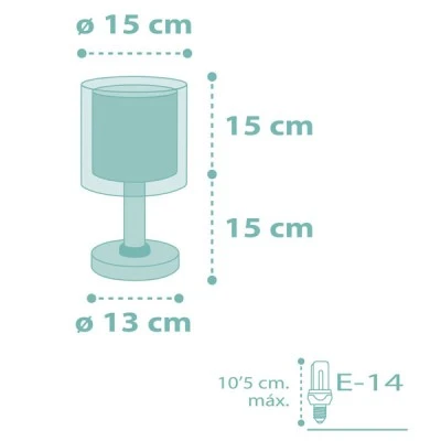 Φωτιστικό κομοδίνου Dots Green E14 220V–240V διπλού τοιχώματος από διάφανο πολυπροπυλένιο αντοχής Φωτιστικό κομοδίνου Dots Green E14 220V–240V διπλού τοιχώματος από διάφανο πολυπροπυλένιο αντοχής