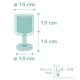 Φωτιστικό κομοδίνου Dots Green E14 220V–240V διπλού τοιχώματος από διάφανο πολυπροπυλένιο αντοχής Φωτιστικό κομοδίνου Dots Green E14 220V–240V διπλού τοιχώματος από διάφανο πολυπροπυλένιο αντοχής