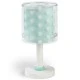 Φωτιστικό κομοδίνου Dots Green E14 220V–240V διπλού τοιχώματος από διάφανο πολυπροπυλένιο αντοχής Φωτιστικό κομοδίνου Dots Green E14 220V–240V διπλού τοιχώματος από διάφανο πολυπροπυλένιο αντοχής