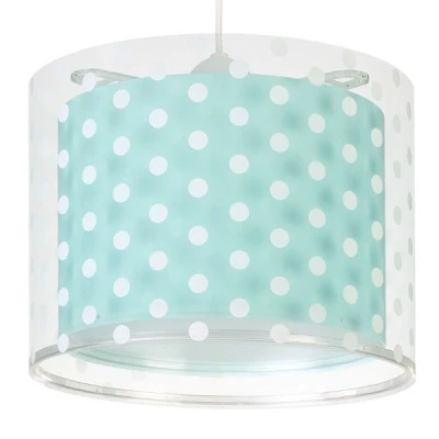Κρεμαστό φωτιστικό Dots Green Ε27 220V-240V με διάφανα σημεία στήριξης για αποφυγή σκιών στο δωμάτιο
