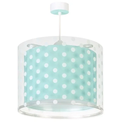 Κρεμαστό φωτιστικό Dots Green Ε27 220V-240V με διάφανα σημεία στήριξης για αποφυγή σκιών στο δωμάτιο