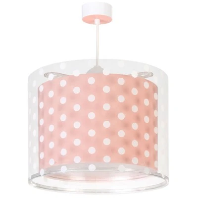 Κρεμαστό φωτιστικό οροφής Dots Pink Ε27 220-240V με ρυθμιζόμενο κιτ ανάρτησης κατά την εγκατάσταση