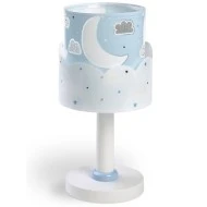 Φωτιστικό κομοδίνου Moon Blue Ε14 με διακόπτη on / off επάνω κατάλληλο και για διάβασμα