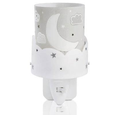 Παιδικό φωτιστικό νυκτός LED Moon Gray διπλού τοιχώματος από διάφανο πολυπροπυλένιο Παιδικό φωτιστικό νυκτός LED Moon Gray διπλού τοιχώματος από διάφανο πολυπροπυλένιο