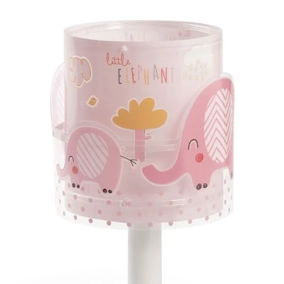 Επιτραπέζιο φωτιστικό κομοδίνου Little Elephant Pink με ανεξίτηλη εκτύπωση χρωμάτων στα τοιχώματα Επιτραπέζιο φωτιστικό κομοδίνου Little Elephant Pink με ανεξίτηλη εκτύπωση χρωμάτων στα τοιχώματα
