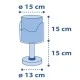 Επιτραπέζιο φωτιστικό κομοδίνου Little Elephant Blue Ε14 220-240V με διακόπτη on/off Επιτραπέζιο φωτιστικό κομοδίνου Little Elephant Blue Ε14 220-240V με διακόπτη on/off