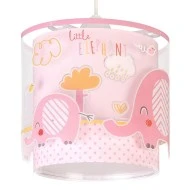 Παιδικό φωτιστικό οροφής Little Elephant Pink E27 με φωσφορίζοντα μέρη στο εξωτερικό του τοίχωμα Παιδικό φωτιστικό οροφής Little Elephant Pink E27 με φωσφορίζοντα μέρη στο εξωτερικό του τοίχωμα