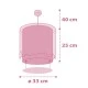 Παιδικό φωτιστικό οροφής Little Elephant Pink E27 με φωσφορίζοντα μέρη στο εξωτερικό του τοίχωμα Παιδικό φωτιστικό οροφής Little Elephant Pink E27 με φωσφορίζοντα μέρη στο εξωτερικό του τοίχωμα