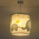 Παιδικό φωτιστικό οροφής Little Elephant Blue Ε27 διπλού τοιχώματος με ανεξίτηλη εκτύπωση χρωμάτων