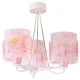 Κρεμαστό τρίφωτο οροφής Little Elephant Pink Ε27 220-240V με ρυθμιζόμενο κιτ ανάρτησης