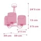 Κρεμαστό τρίφωτο οροφής Little Elephant Pink Ε27 220-240V με ρυθμιζόμενο κιτ ανάρτησης