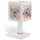 Παιδικό φωτιστικό κομοδίνου Koala Pink με διάφανα σημεία στήριξης για αποφυγή σκιών στο δωμάτιο