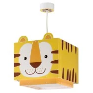 Παιδικό φωτιστικό κρεμαστό Little Tiger με ντουί E27 και διάφανα σημεία στήριξης για αποφυγή σκιών στο δωμάτιο