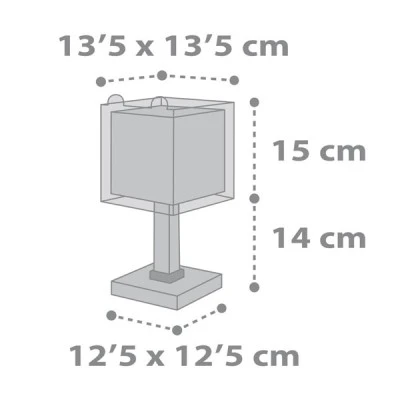Παιδικό φωτιστικό κομοδίνου Little Teddy Ε14 220-240V με διακόπτη on/off πάνω στο καλώδιο