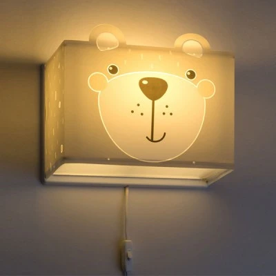 Απλίκα τοίχου διπλού τοιχώματος Little Teddy Ε27 κατάλληλη για γενικό ή συμπληρωματικό φωτισμό
