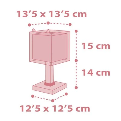 Παιδικό φωτιστικό κομοδίνου Little Fox Ε14 220V–240V με διακόπτη on/off και διάφανα σημεία στήριξης Παιδικό φωτιστικό κομοδίνου Little Fox Ε14 220V–240V με διακόπτη on/off και διάφανα σημεία στήριξης