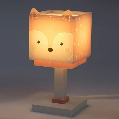 Παιδικό φωτιστικό κομοδίνου Little Fox Ε14 220V–240V με διακόπτη on/off και διάφανα σημεία στήριξης Παιδικό φωτιστικό κομοδίνου Little Fox Ε14 220V–240V με διακόπτη on/off και διάφανα σημεία στήριξης