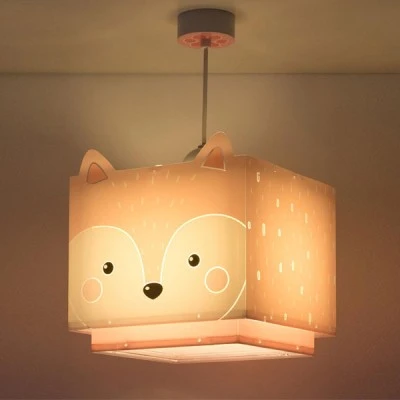 Κρεμαστό παιδικό φωτιστικό E27 Little Fox ροζ-λευκό κατάλληλο για γενικό φωτισμό διπλού τοιχώματος Κρεμαστό παιδικό φωτιστικό E27 Little Fox ροζ-λευκό κατάλληλο για γενικό φωτισμό διπλού τοιχώματος