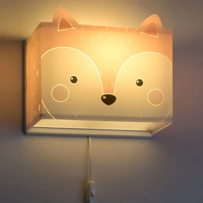 Απλίκα τοίχου διπλού τοιχώματος Little Fox E27 220V–240V διπλού τοιχώματος με ανεξίτηλη εκτύπωση