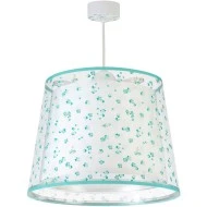 Κρεμαστό φωτιστικό οροφής με ντουί E27 Dream Flowers Green διπλού τοιχώματος και διάφανα σημεία στήριξης 