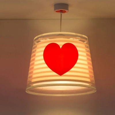 Κρεμαστό φωτιστικό E27 Light Feeling Pink με διπλό τοίχωμα με διάφανα σημεία στήριξης