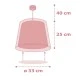 Κρεμαστό φωτιστικό E27 Light Feeling Pink με διπλό τοίχωμα με διάφανα σημεία στήριξης