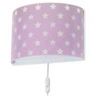Απλίκα τοίχου Stars Lilac διπλού τοιχώματος με αστεράκια και έτοιμες υποδοχές για μόνιμη τοποθέτηση