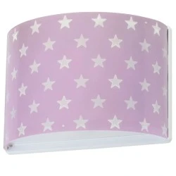 Απλίκα τοίχου Stars Lilac διπλού τοιχώματος με αστεράκια και έτοιμες υποδοχές για μόνιμη τοποθέτηση
