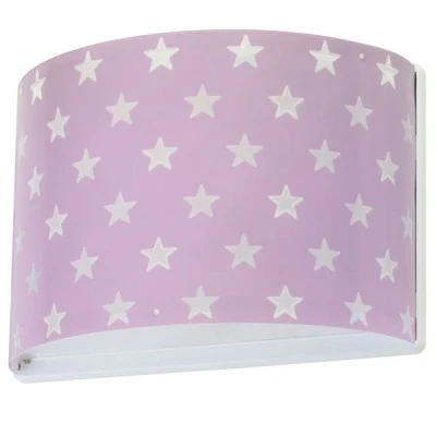 Απλίκα τοίχου Stars Lilac διπλού τοιχώματος με αστεράκια και έτοιμες υποδοχές για μόνιμη τοποθέτηση Απλίκα τοίχου Stars Lilac διπλού τοιχώματος με αστεράκια και έτοιμες υποδοχές για μόνιμη τοποθέτηση
