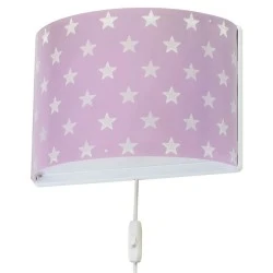 Απλίκα τοίχου Stars Lilac διπλού τοιχώματος με αστεράκια και έτοιμες υποδοχές για μόνιμη τοποθέτηση