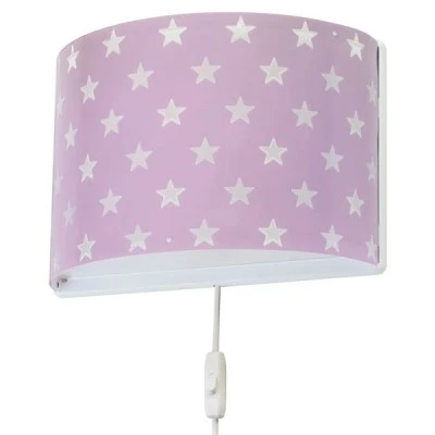 Απλίκα τοίχου Stars Lilac διπλού τοιχώματος με αστεράκια και έτοιμες υποδοχές για μόνιμη τοποθέτηση Απλίκα τοίχου Stars Lilac διπλού τοιχώματος με αστεράκια και έτοιμες υποδοχές για μόνιμη τοποθέτηση