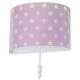 Απλίκα τοίχου Stars Lilac διπλού τοιχώματος με αστεράκια και έτοιμες υποδοχές για μόνιμη τοποθέτηση Απλίκα τοίχου Stars Lilac διπλού τοιχώματος με αστεράκια και έτοιμες υποδοχές για μόνιμη τοποθέτηση