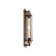 Φωτιστικό τοίχου vintage απλίκα με ντουί 2 x E27 AC 220-240V IP20 χάλκινο εφέ σκουριάς Μ10 x Π11 x Υ47cm